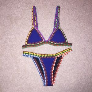 NEW Reversible Crochet/Neoprene Bikini